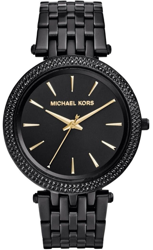 Michael Kors Darci Black Dial Black Steel Strap Watch for Women - MK3337