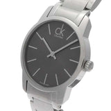 Calvin Klein City Grey Dial Silver Steel Strap Watch for Women - K2G23161