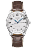 Longines L2.755.4.78.3 Master Collection Automatic Men's Watch – Silver Dial & Brown Leather Strap (38.5mm)