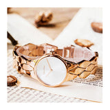 Calvin Klein K6E23646 Snake Women's Watch – Silver Dial & Rose Gold Steel Strap