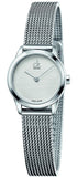 Calvin Klein K3M2312Y Minimal Women's Watch – Elegant White Dial with Silver Mesh Strap