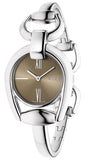 Gucci YA139501 Horsebit Collection Quartz Women's Watch – Brown Dial & Silver Steel Bracelet
