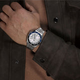 Seiko 5 Sports SSK033K1 SKX GMT Automatic Men's Watch – Sky Blue Dial & Silver Steel Bracelet