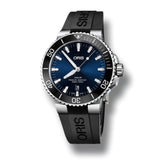 Oris Aquis Date Blue Dial Black Rubber Strap Watch for Men - 0173377304152-0742464EB