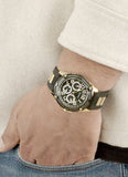 Guess Delta Black Dial Black Rubber Strap Watch for Men - GW0051G2