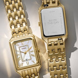 Fossil ES5304 Raquel Women’s Watch – Mother of Pearl Dial with Gold-Tone Stainless Steel Strap