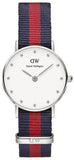 Daniel Wellington DW00100072 Classy Oxford Women's Watch – White Dial & Two-Tone Nylon Strap