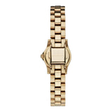 Marc Jacobs Henry Dinky Red Dial Gold Steel Strap Watch for Women - MBM3202