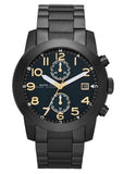 Marc Jacobs MBM8606 Larry Chronograph Men's Watch – Black Dial & Black Steel Strap