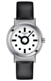 Tissot T120.210.17.011.00 Heritage Memphis Lady Quartz Women's Watch – White Dial & Black Rubber Strap