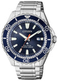 Citizen Promaster Marine BN0191-80L Men's Watch – Blue Dial with Silver Steel Bracelet