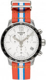 Tissot T095.417.17.037.14 Quickster Chronograph NBA Oklahoma City Thunder Men's Watch – Black Dial & NATO Strap