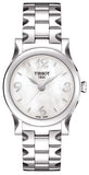 Tissot Stylis-T T028.210.11.117.02 Quartz Women's Watch – Mother of Pearl Dial & Steel Strap