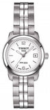 Tissot T Classic PR100 T049.210.11.017.00 Quartz Women's Watch – White Dial & Stainless Steel Strap