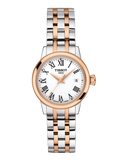 Tissot T129.210.22.013.00 Classic Dream Lady Quartz Women's Watch – White Dial & Two-Tone Steel Strap