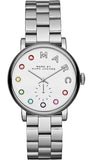 Marc Jacobs MBM3420 Marc Quartz Women's Watch – White Dial & Silver Steel Strap