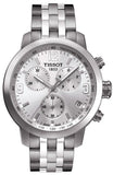 Tissot T055.417.11.037.00 PRC 200 Chronograph Quartz Men's Watch – Silver Dial & Silver Steel Bracelet