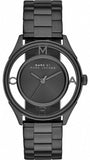 Marc Jacobs MBM3419 Tether Women's Watch – Transparent Black Dial & Black Steel Bracelet