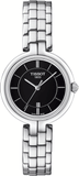 Tissot T094.210.11.051.00 T-Trend Flamingo Women's Watch – Black Dial & Silver Steel Bracelet