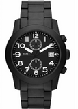 Marc Jacobs MBM5052 Larry Chronograph Men's Watch – Black Dial & Black Steel Strap