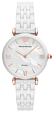 Emporio Armani AR1486 Ceramica Women's Watch – Mother of Pearl Dial & White Ceramic Strap