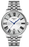 Tissot T122.410.11.033.00 Carson Premium Quartz Men's Watch – Silver Dial & Silver Steel Bracelet