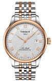 Tissot T006.407.22.033.00 Le Locle Automatic Cosc Watch – Silver Dial & Two-Tone Steel Strap for Men
