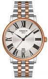 Tissot T122.410.22.033.00 Carson Premium Men's Watch – White Dial & Two-Tone Steel Strap