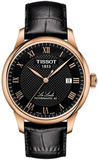 Tissot T006.407.36.053.00 Le Locle Powermatic 80 Watch – Black Dial & Black Leather Strap for Men