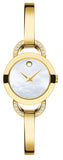 Movado 0606889 Rondiro Quartz Women's Watch – Mother of Pearl Dial & Gold Steel Bracelet