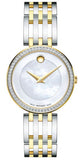 Movado 0607085 Esperanza Quartz Women's Watch – Mother of Pearl Dial & Two-Tone Steel Bracelet