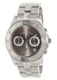 Marc Jacobs MBM8636 Blade Chronograph Women's Watch – Brown Dial & Silver Steel Strap