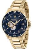 Maserati R8823140004 SFIDA Automatic Diamond Dial Limited Edition Men's Watch – Black Dial & Stainless Steel Strap