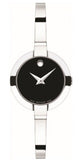 Movado 0606595 Bela Quartz Women's Watch – Black Dial & Silver Steel Bracelet