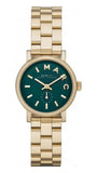 Marc Jacobs MBM3249 Baker Quartz Women’s Watch – Green Dial & Gold Steel Strap