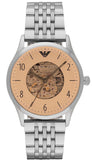 Emporio Armani AR1922 Meccanico Men's Watch – Multicolor Dial & Silver Steel Strap