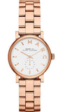 Marc Jacobs MBM3248 Baker Quartz Women’s Watch – White Dial & Rose Gold Steel Strap