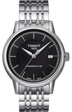 Tissot T085.407.11.051.00 Classic Carson Powermatic 80 Men's Watch – Black Dial & Silver Steel Strap