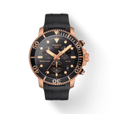 Tissot Seastar 1000 Chronograph Black Dial Black Rubber Strap Watch For Men - T120.417.37.051.00