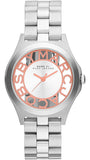 Marc Jacobs MBM3294 Henry Quartz Women’s Watch – Silver Dial & Silver Steel Strap