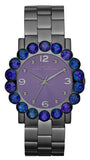Marc Jacobs MBM3224 Amy Quartz Women’s Watch – Purple Dial & Black Steel Strap