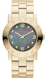 Marc Jacobs MBM3273 Amy Quartz Women’s Watch – Black Dial & Gold Steel Strap