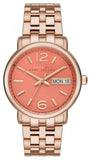 Marc Jacobs MBM8648 Fergus Women's Watch – Orange Dial & Rose Gold Steel Strap