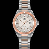 Tag Heuer Aquaracer Quartz White Dial Silver Strap Watch for Men - WAY1150.BD0911