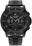 Tommy Hilfiger 1710494 Classic Chronograph Men's Watch – Black Dial & Black Steel Strap