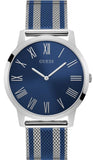 Guess W1179G1 Richmond Men's Watch – Blue Dial & Two-Tone Mesh Bracelet