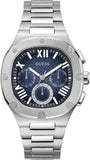 Guess GW0572G1 Headliner Multifunction Men's Watch – Blue Dial & Silver Steel Bracelet