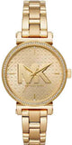 Michael Kors MK4334 Sofie Quartz Women's Watch – Gold Dial & Gold Steel Bracelet