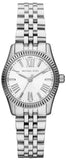 Michael Kors MK3228 Lexington Quartz Women's Watch – White Dial & Silver Steel Bracelet