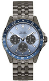 Guess W1107G5 Odyssey Quartz Men's Watch – Blue Dial & Gunmetal Steel Bracelet